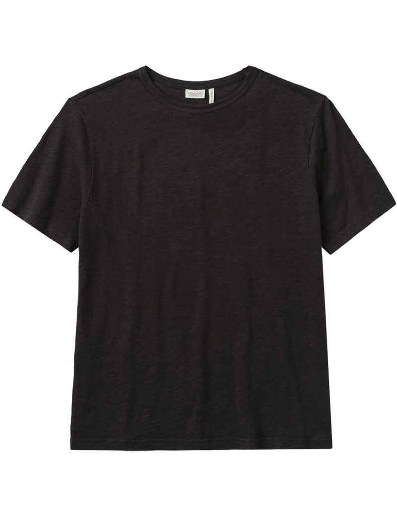 Toast Theo Cotton Short Sleeve Tee Carbon Black