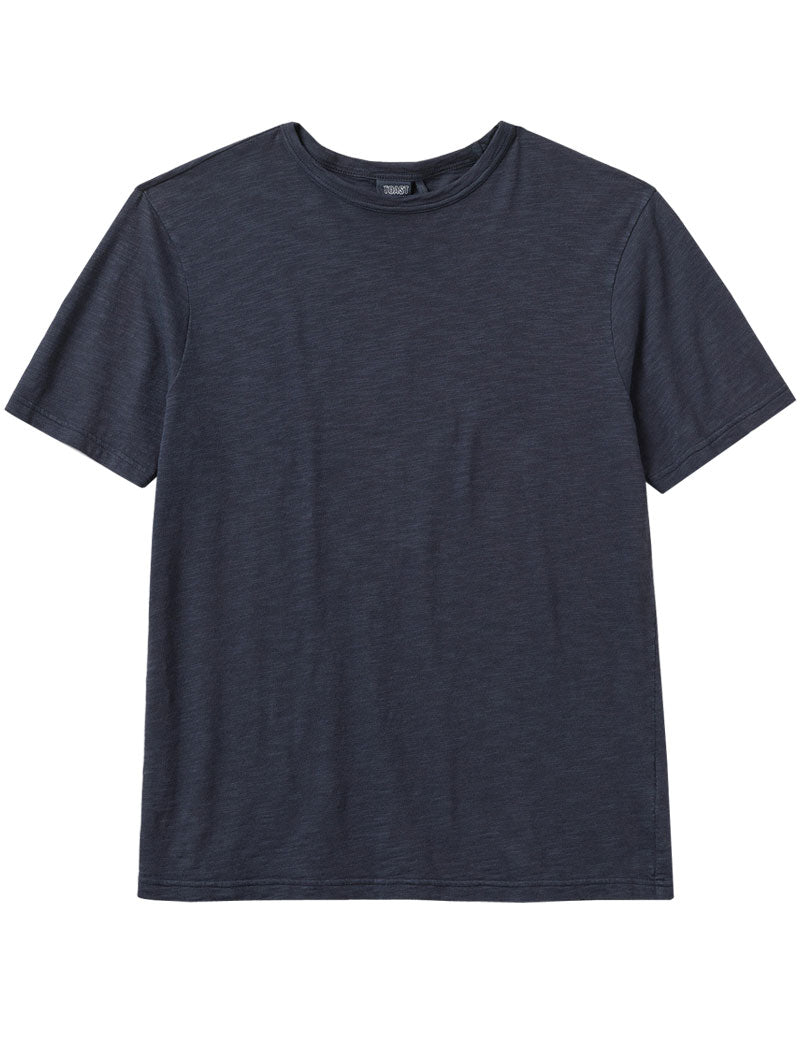 Toast Theo Cotton Short Sleeve Tee Prussian Blue