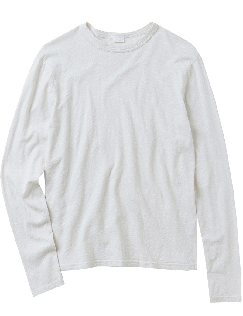 Toast Frank Cotton Long Sleeve Tee Chalk Front