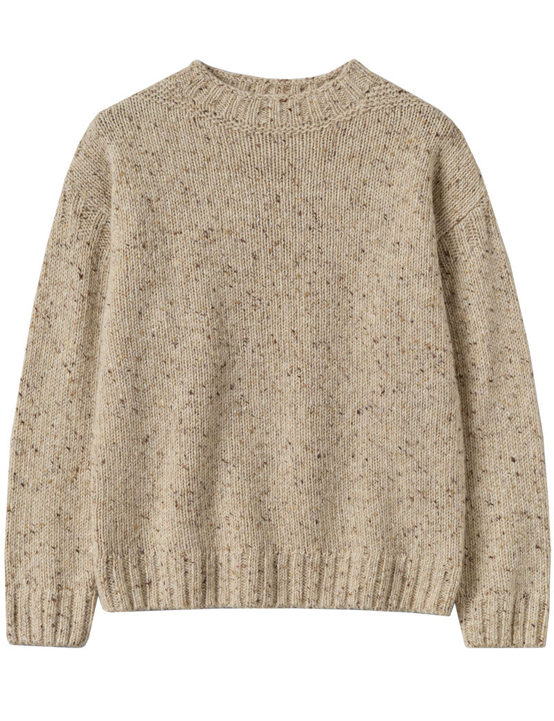 TOAST Finn Donegal Wool Sweater Oatmeal