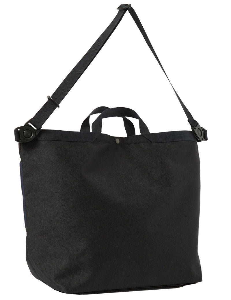 Universal Works X Master-Piece Large Tote Bag Black Recycled Tech Canvas