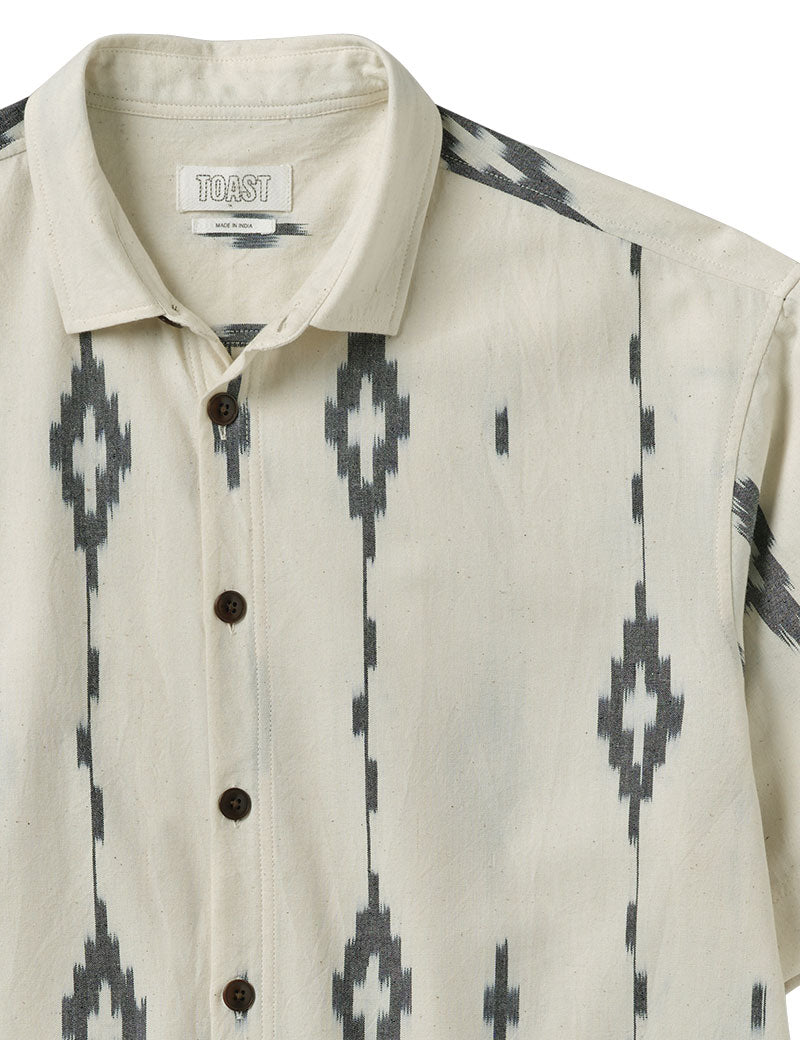 Toast Kites Ikat Shirt Navy Ecru