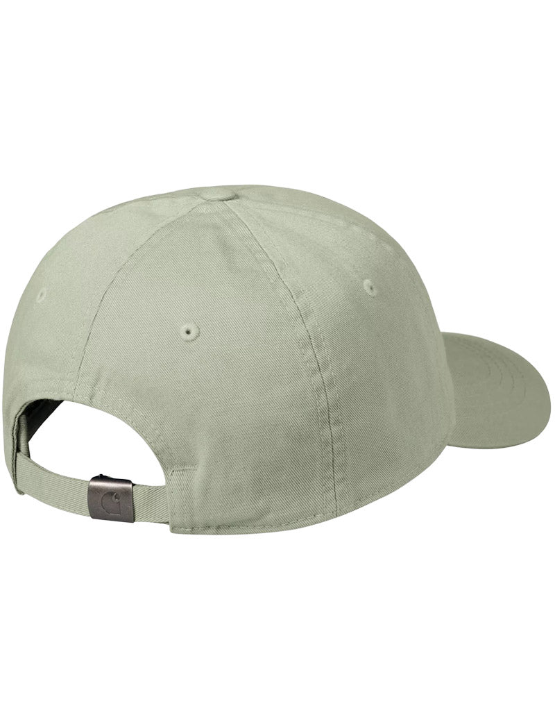 Carhartt WIP Madison Logo Cap Shady Green, White Back View