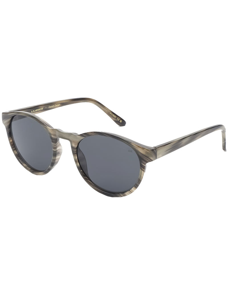 A.Kjaerbede Marvin Sunglasses Striped Horn