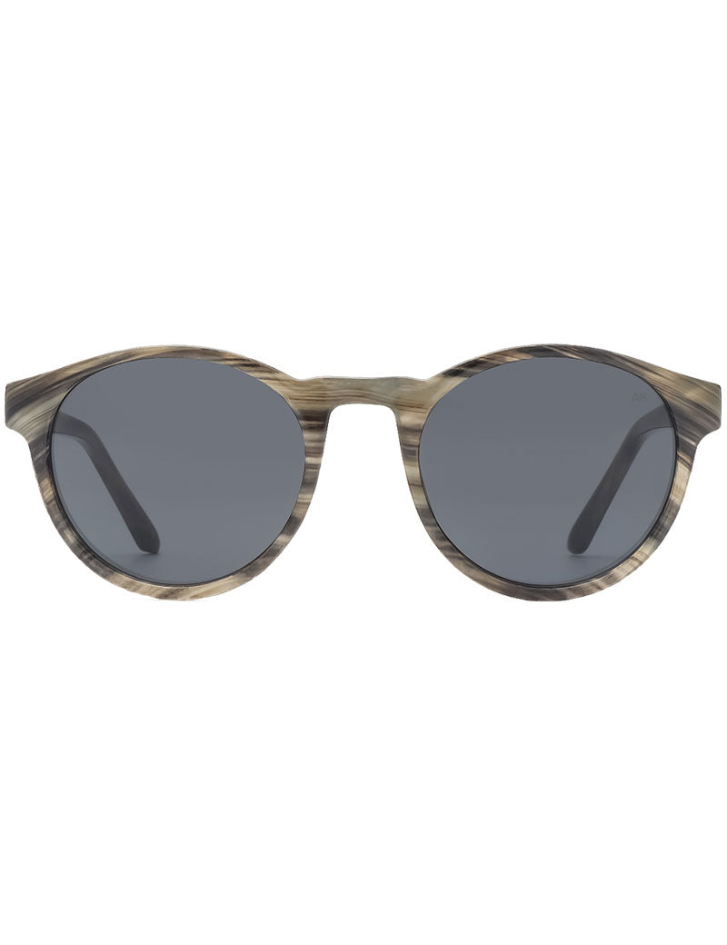 A.Kjaerbede Marvin Sunglasses Striped Horn