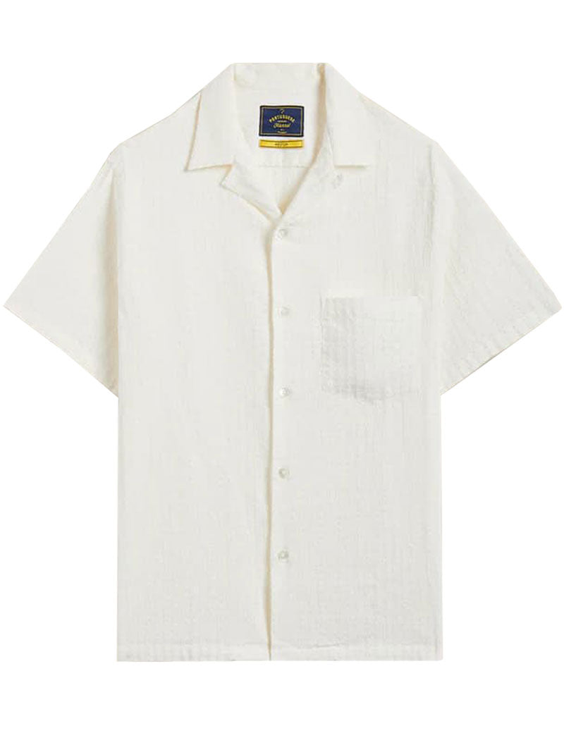 Portuguese Flannel Mondego Short Sleeve Shirt White
