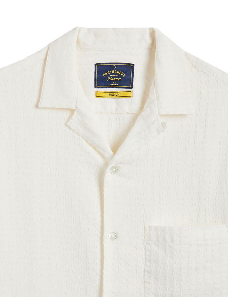 Portuguese Flannel Mondego Short Sleeve Shirt White