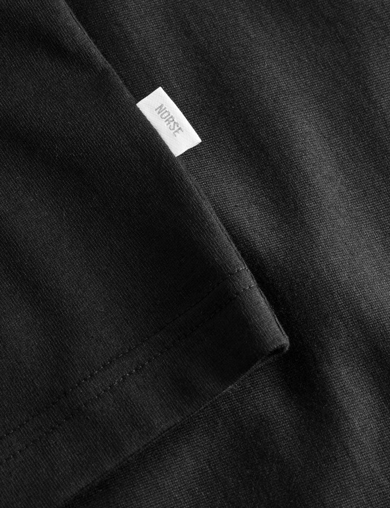 Norse Projects Standard T-Shirt Black Logo Detail