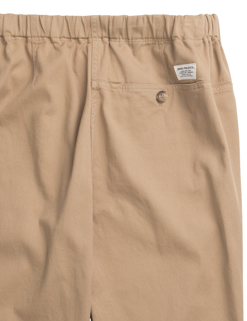 Norse Projects Trysil Regular Organic Stretch Twill Trouser Utility Khaki Pocket Detail
