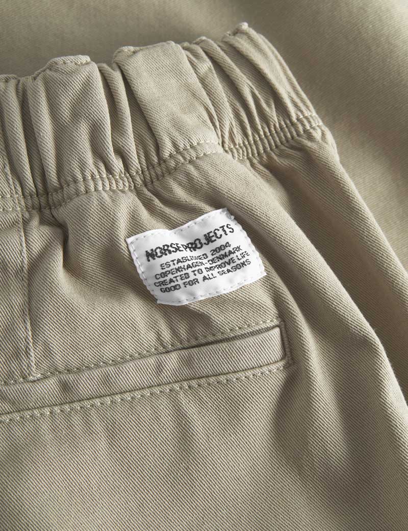 Norse Projects Ezra Relaxed Stretch Twill Shorts Moss Green