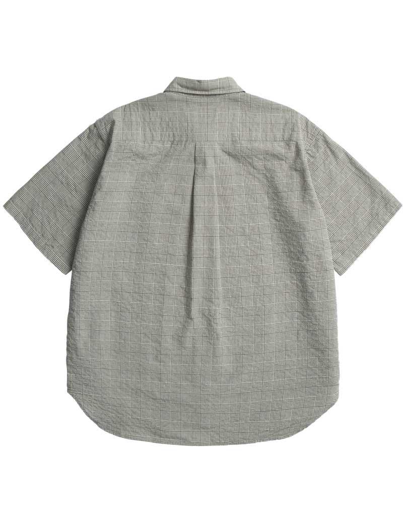 Norse Projects Oversized Check Short Sleeved Shirt Moss Green