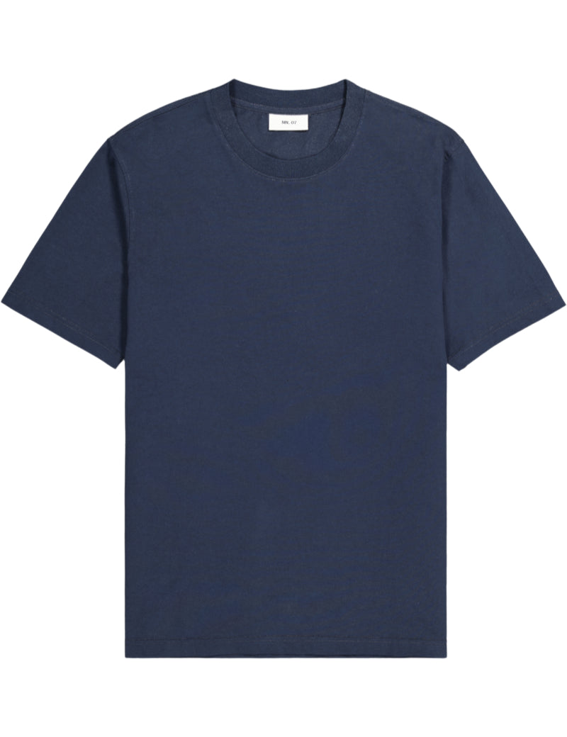 NN07 Adam Pima T-Shirt Navy Blue Main