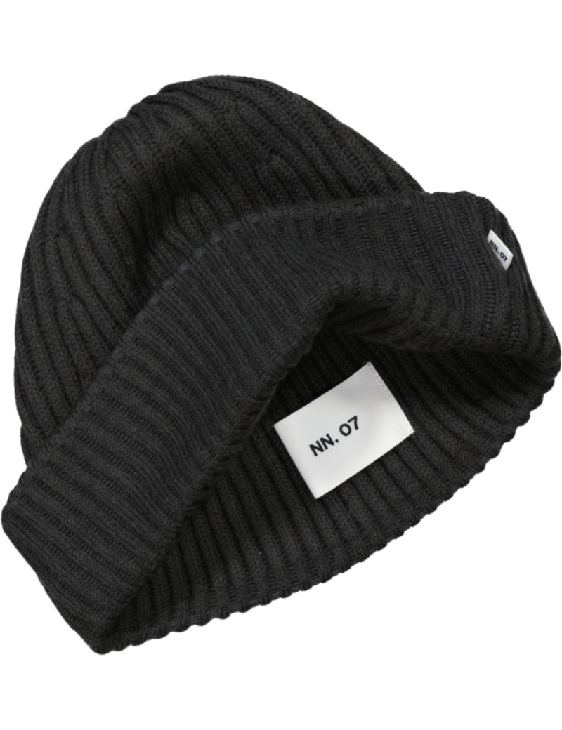 NN07 Rib Wool Blend Beanie Dark Army Inside