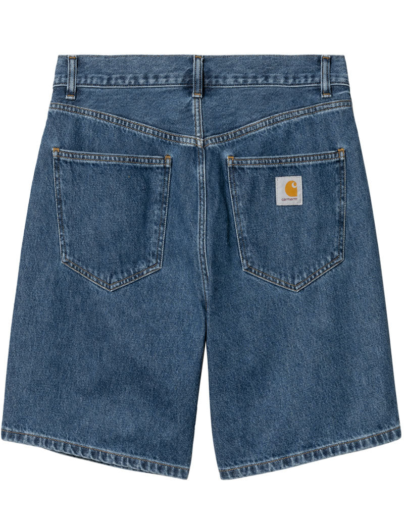 Carhartt Wip Nolan Denim Shorts Blue Heavy Stone Wash