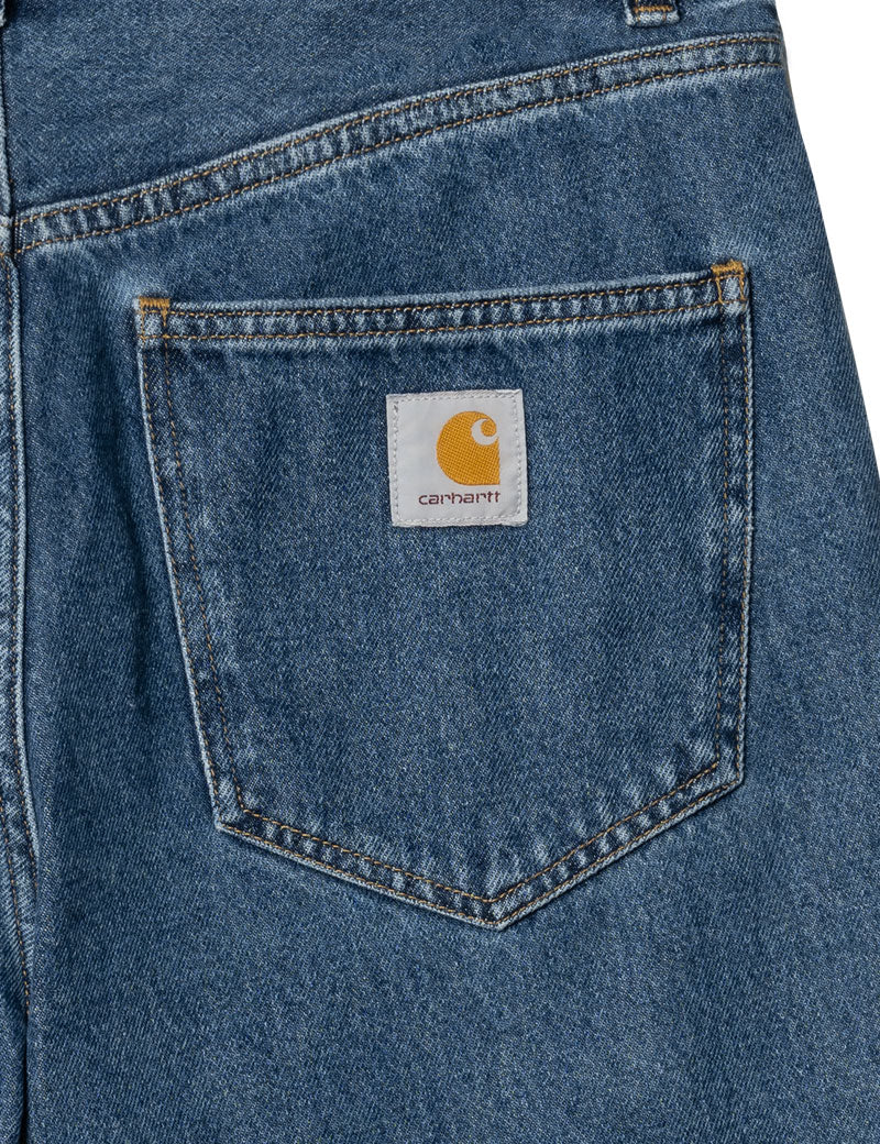 Carhartt Wip Nolan Denim Shorts Blue Heavy Stone Wash