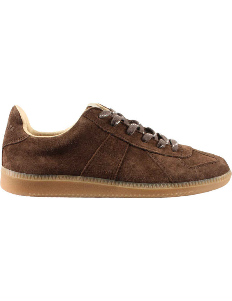 Novesta Gat All Suede Chocolate Trainers Side View