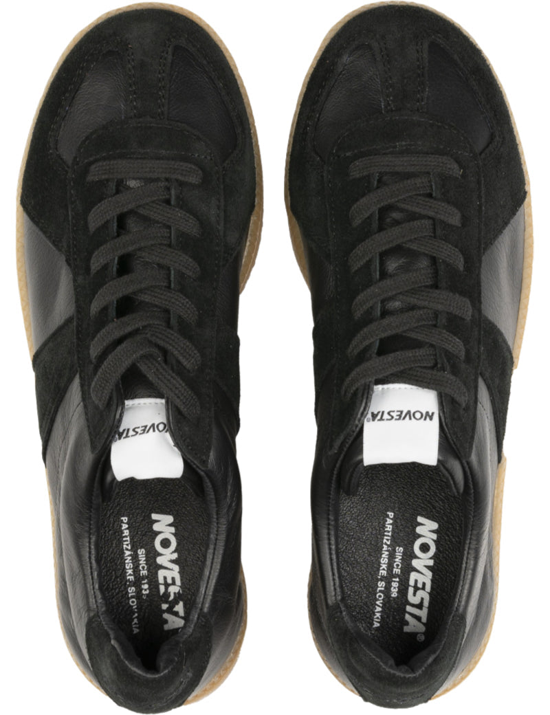 Novesta Gat Trainers Black Transparent Top View