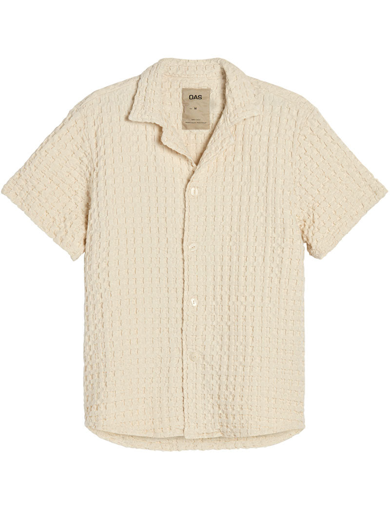 OAS Ecru Cuba Waffle Shirt