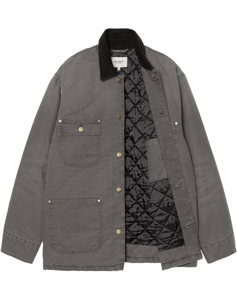 Carhartt WIP OG Chore Coat Organic Cotton Graphite Black Stone Canvas