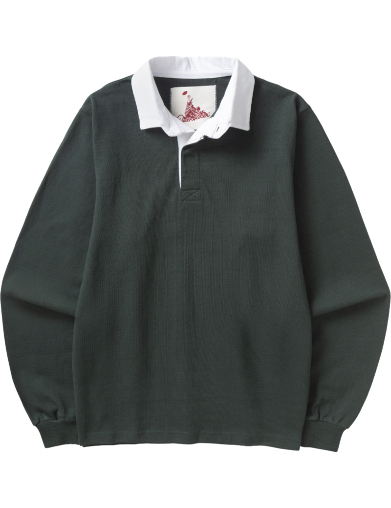 Opensider Classic Rugby Shirt Forest Front