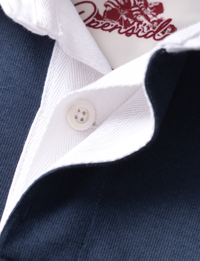 Opensider Classic Rugby Shirt Navy Placket