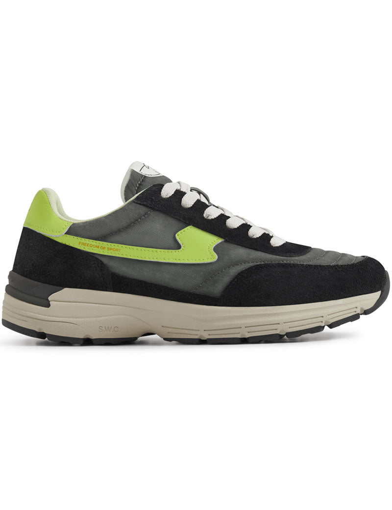 Stepney Workers Club Osier S-Strike Trainers Geo Merged Asphalt Lime