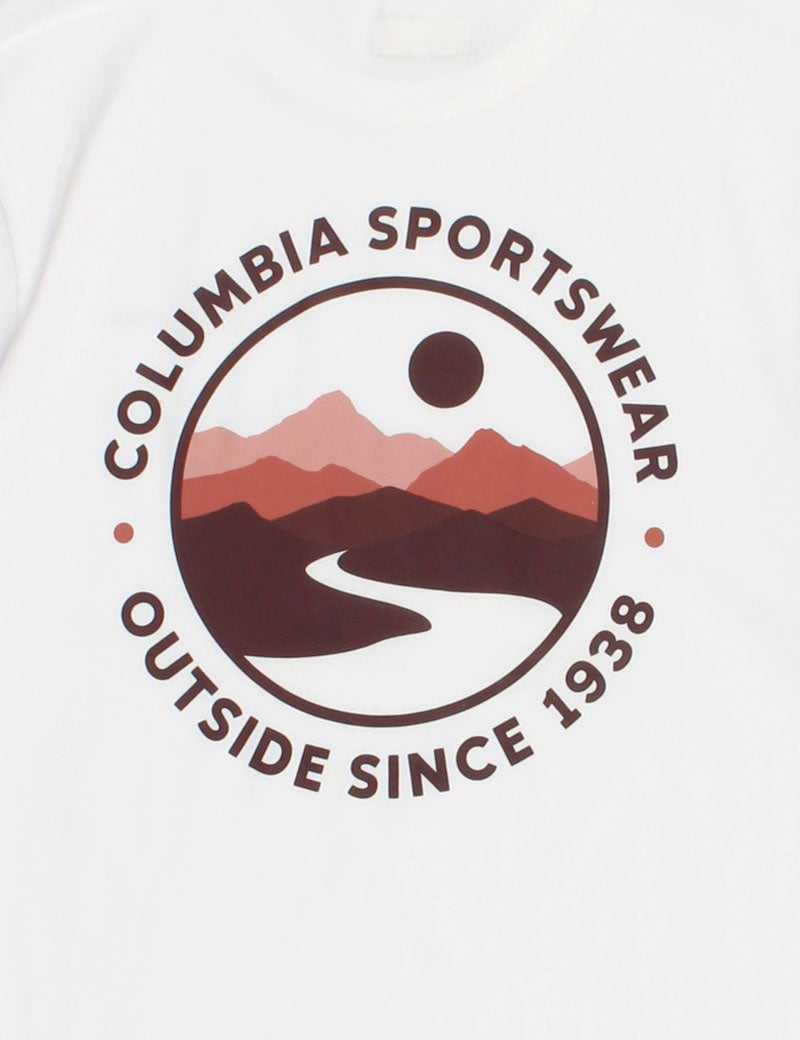 Columbia CSC Outdoor Back Graphic T-Shirt White, Scoped View Back Print