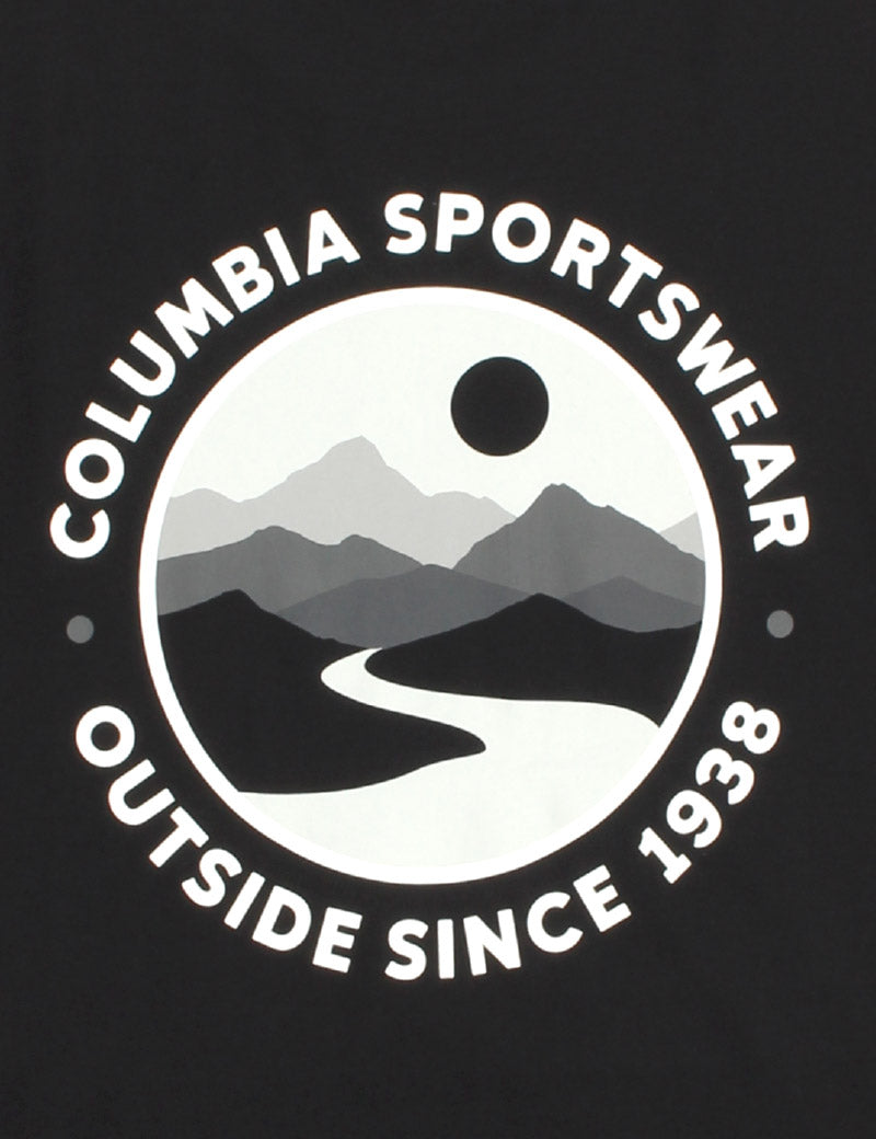 Columbia CSC Outdoor Back Graphic T-Shirt Black, Scoped View Print Detail