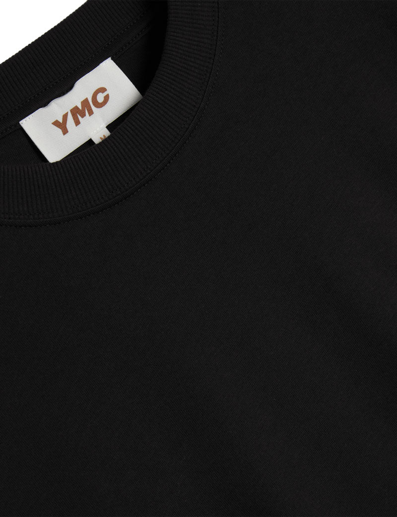 YMC Triple T-Shirt Black Collar Detail