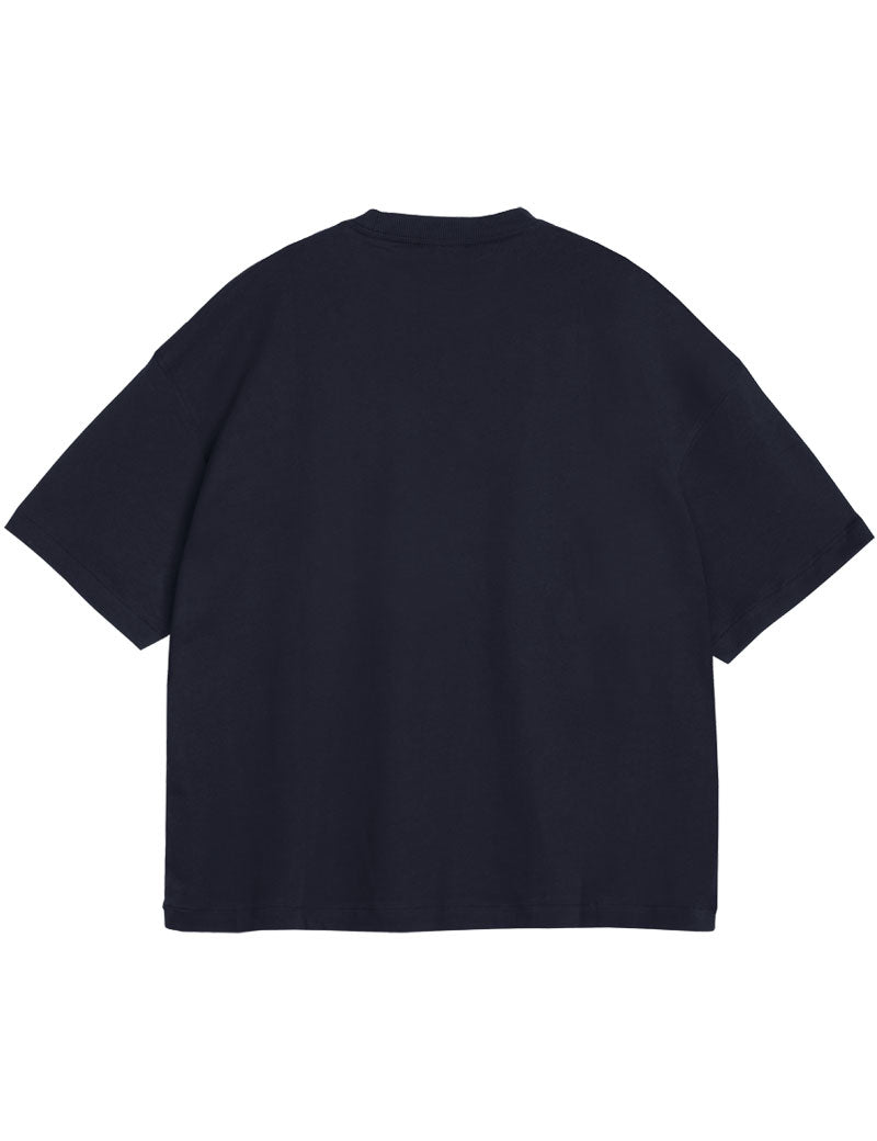 YMC Triple T-Shirt Navy Back View