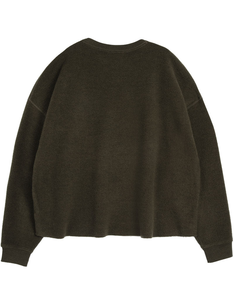 YMC Studio Wool Sweatshirt Dark Green