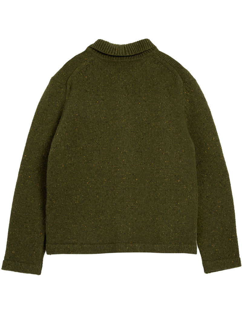 YMC Baker Cardigan Green