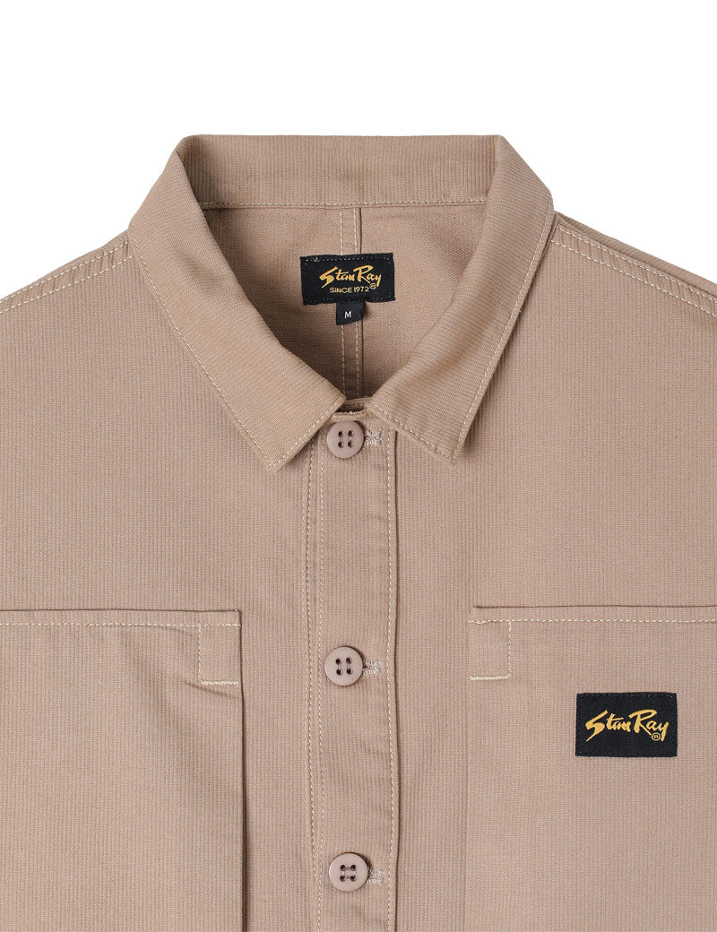 Stan Ray Painters Pop Over Shirt Khaki Bedford