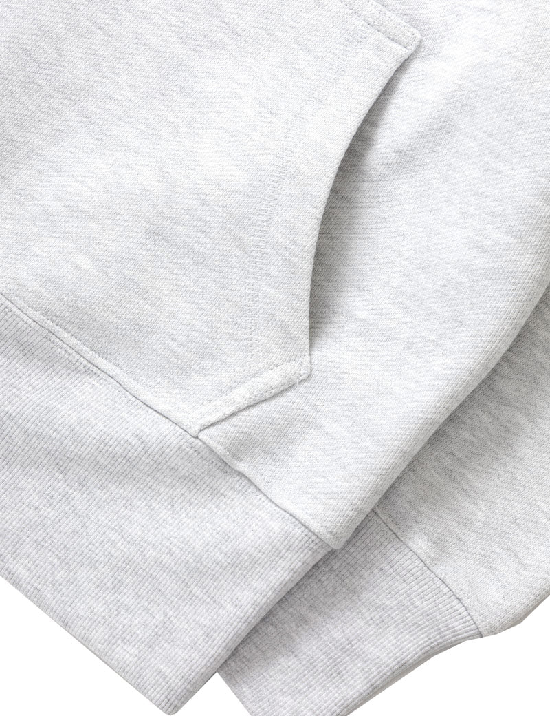 Power Goods Loopback Hoodie Ash Pouch Pocket Detail