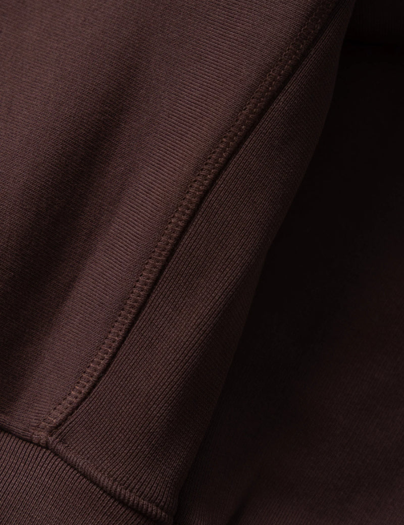 Power Goods Super Weight Crewneck Sweatshirt Coffee Side Ribbing