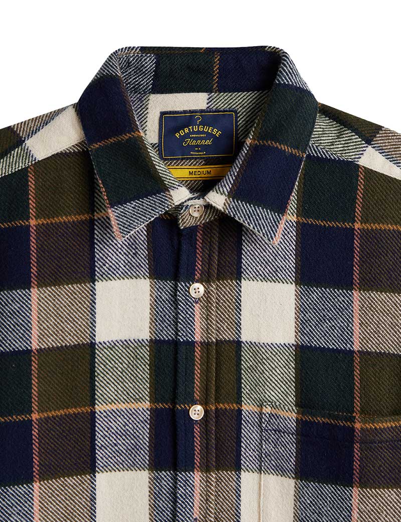 Portuguese Flannel Pine Checked Shirt