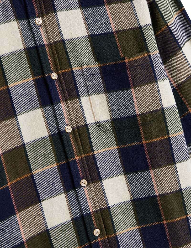 Portuguese Flannel Pine Checked Shirt