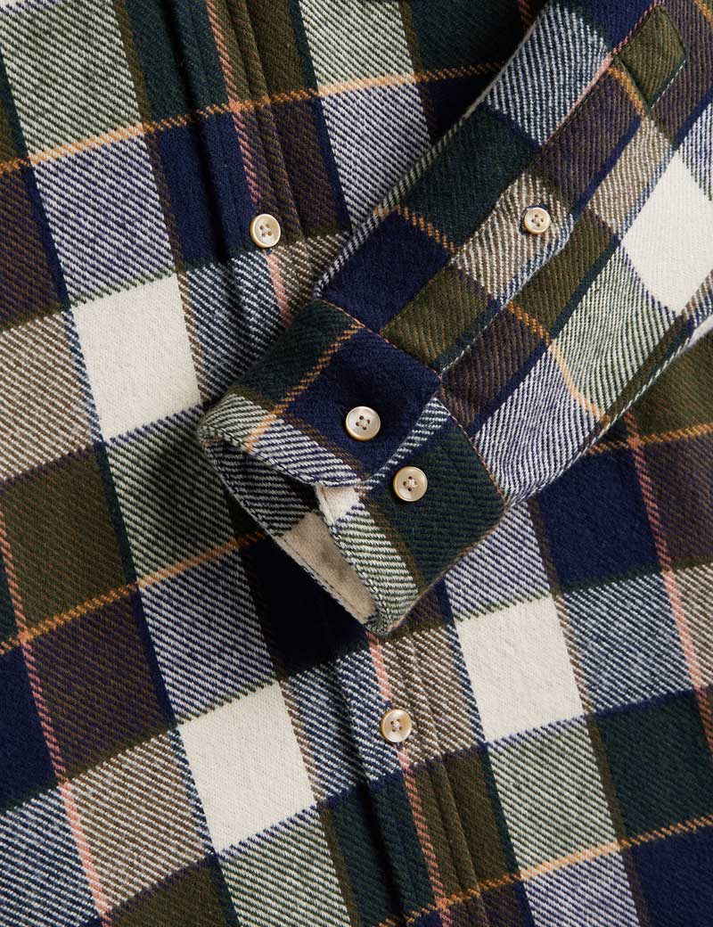 Portuguese Flannel Pine Checked Shirt