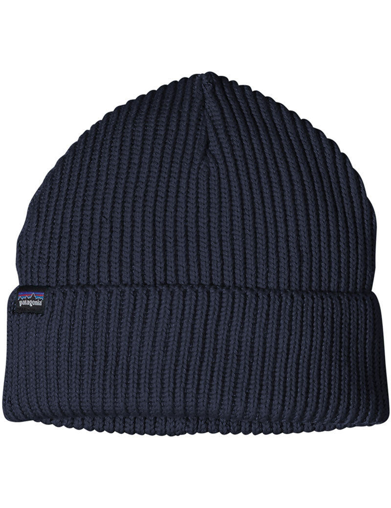 Patagonia Fisherman Rolled Beanie Navy Blue Front