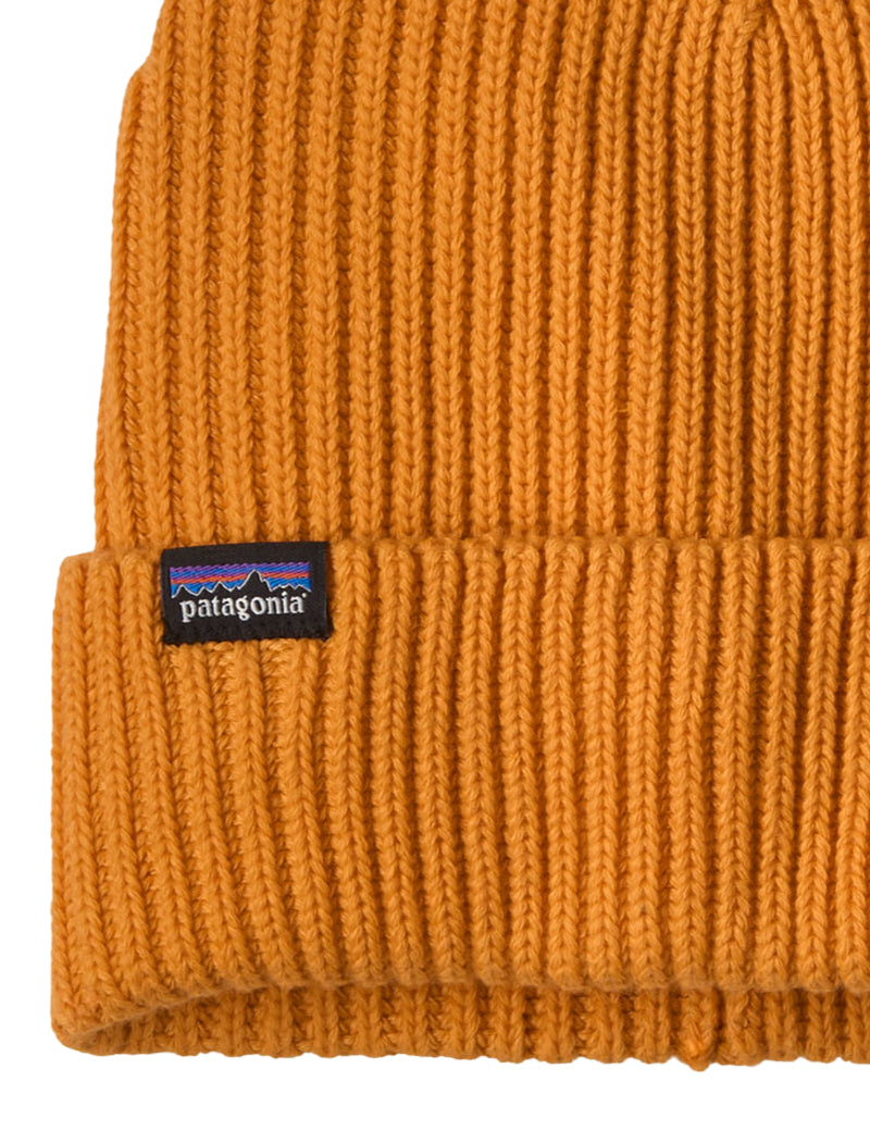 Patagonia Fisherman's Rolled Beanie Autumn Orange Logo