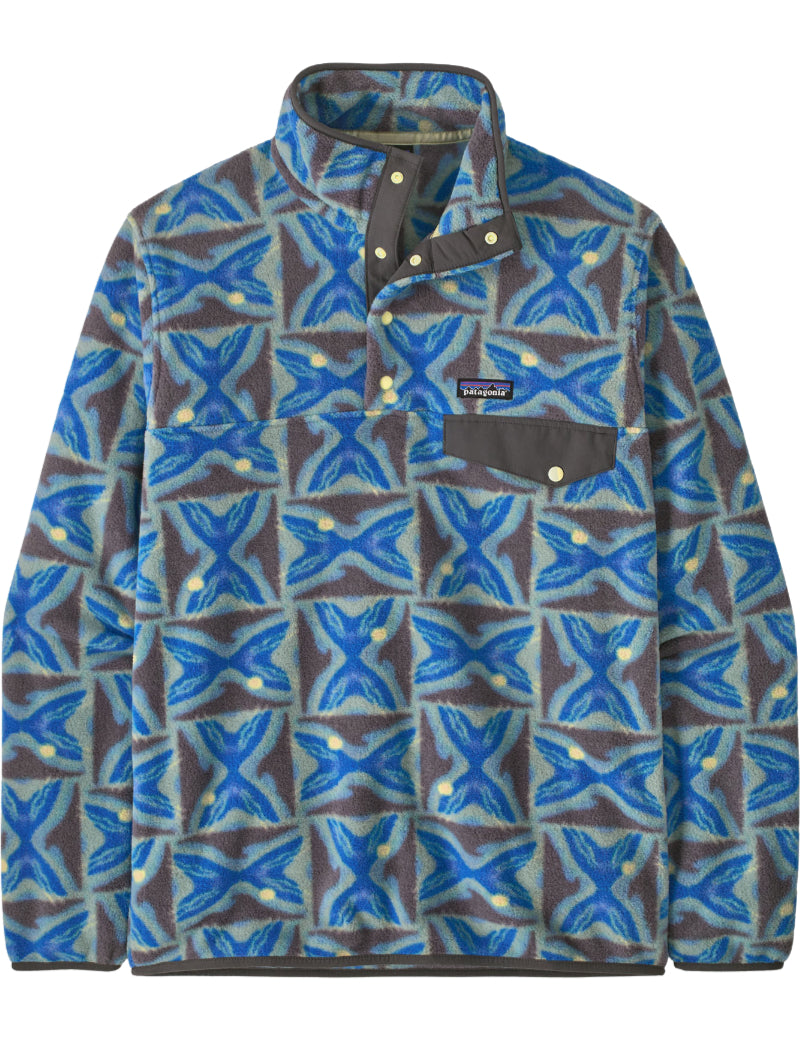 Patagonia M's Lightweight Synch Snap-T Pullover Deep Freeze & Forge Grey Front