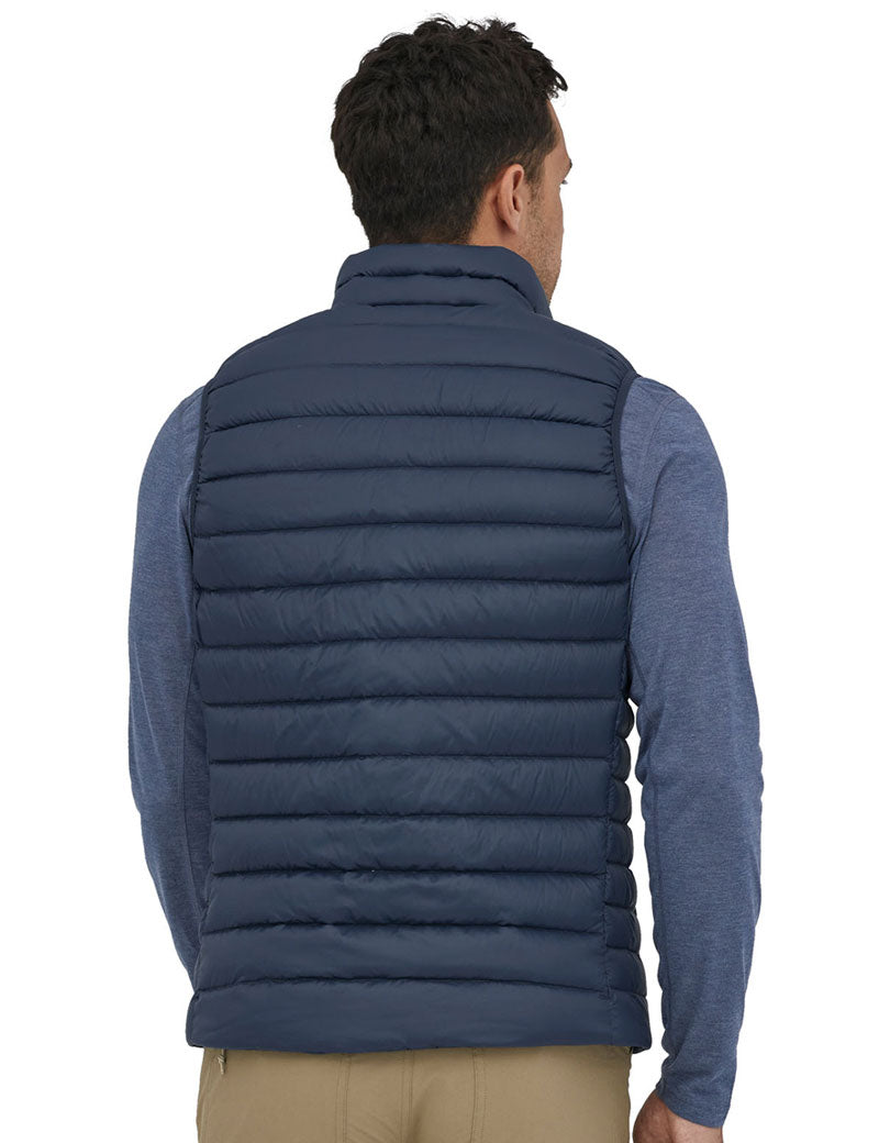 Patagonia Men's Down Sweater Vest New Navy On Model Back