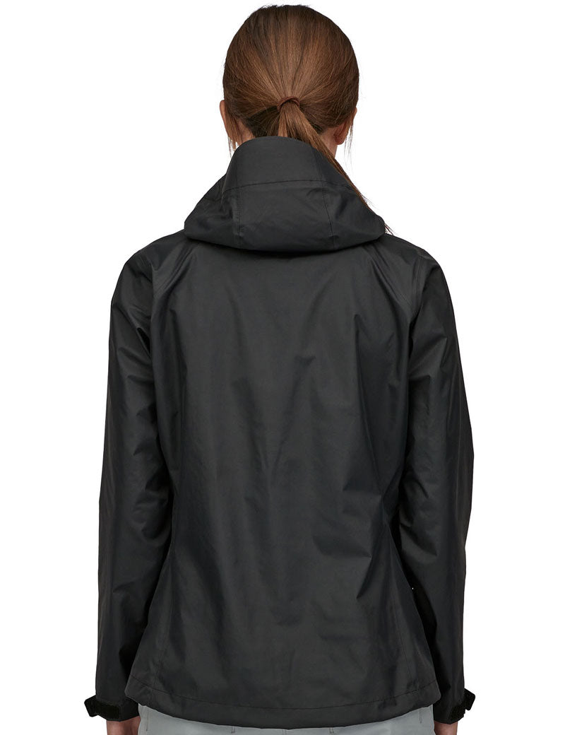 Patagonia W's Torrentshell 3L Rain Jacket Black On Model Back