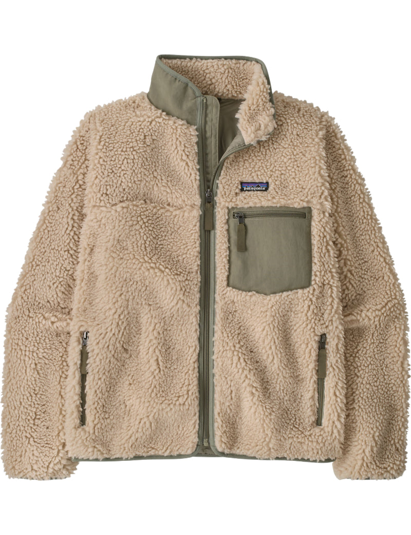 Patagonia Women's Classic Retro X Fleece Jacket Dark Natural & River Rock Green Front