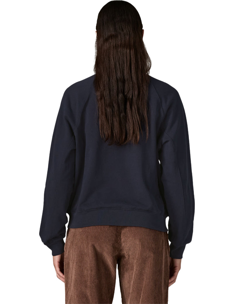Patagonia Women's Daily Jacket Sunken Blue Back On Model