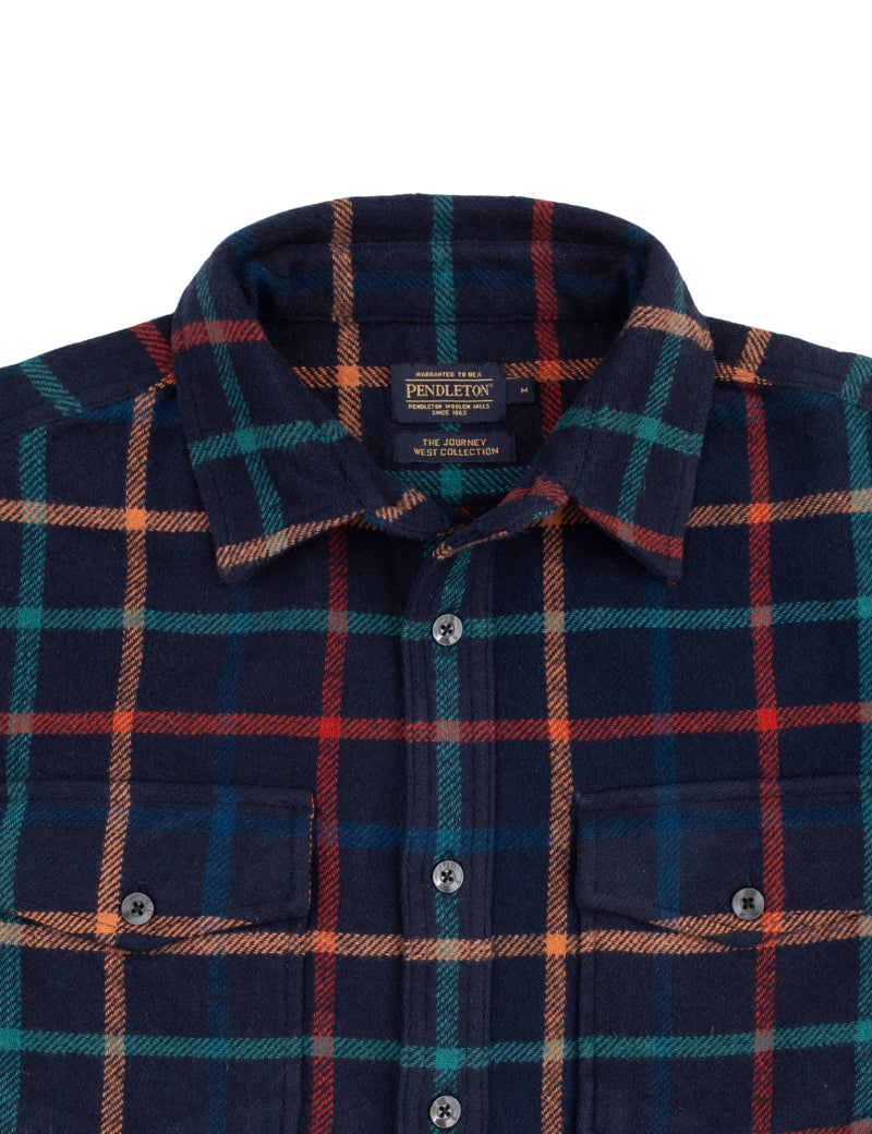 Pendleton Big Pocket Shirt Dark Blue Collar