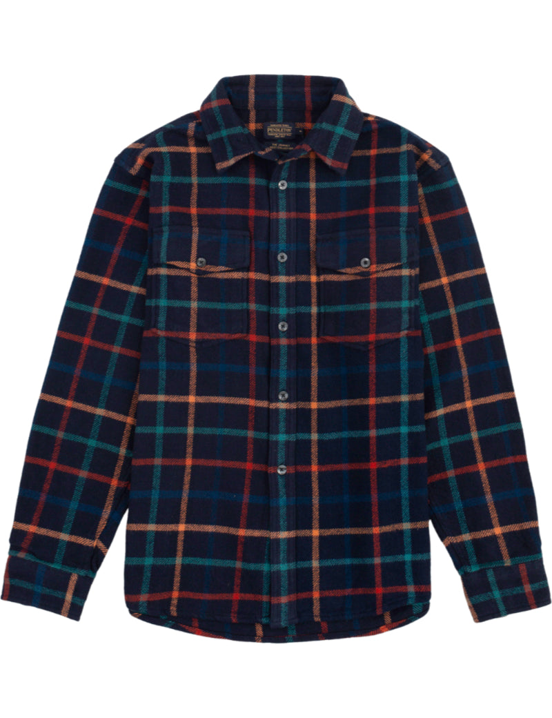 Pendleton Big Pocket Shirt Dark Blue Front