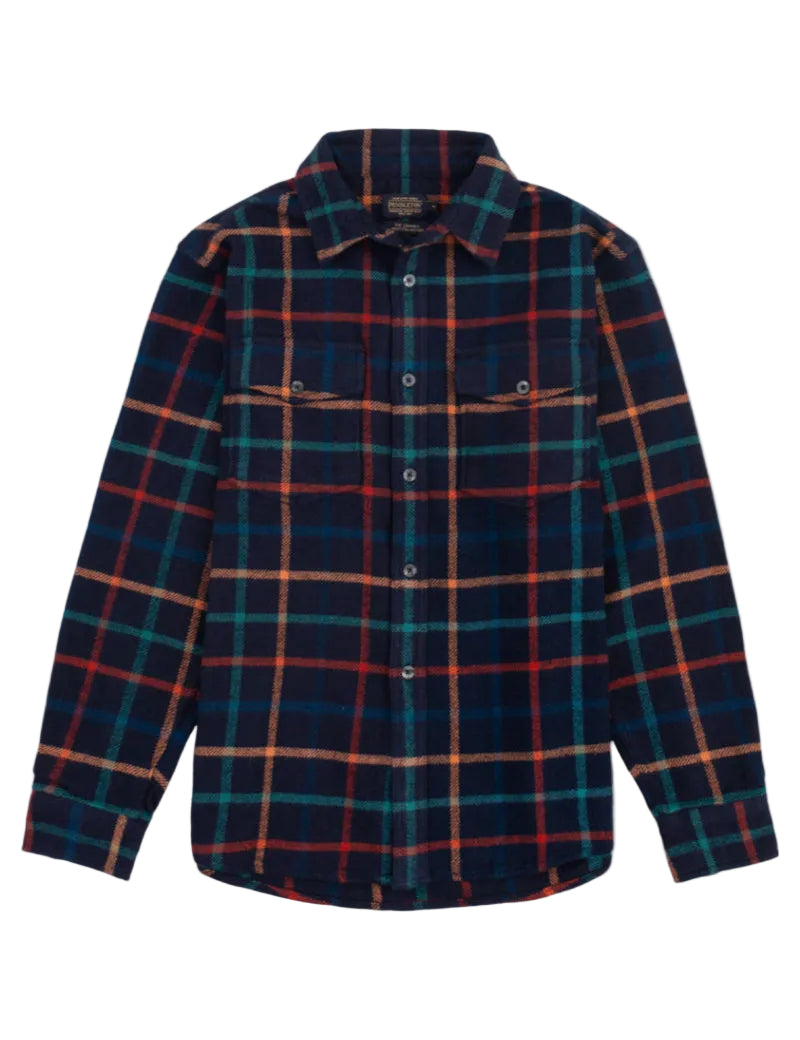 Pendleton Big Pocket Shirt Dark Blue Front