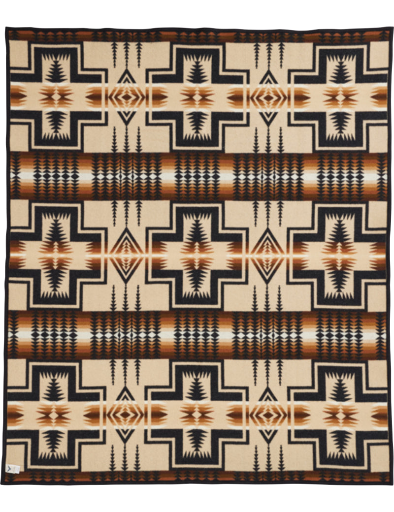 Pendleton Jacquard Blanket Harding Oxford Back