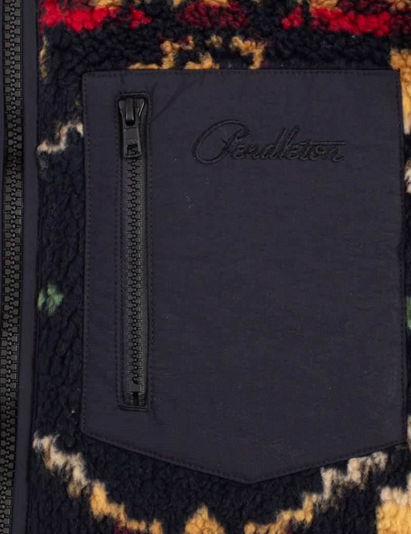 Pendleton Jacquard Sherpa Fleece Four Corners Chest Pocket